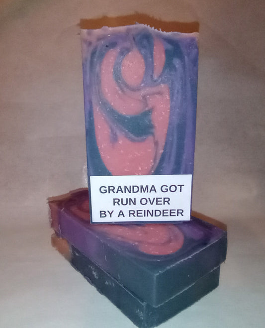 BUY 5 for $20 🫧 Bar Soap - Grandma Got Run Over by a Reindeer