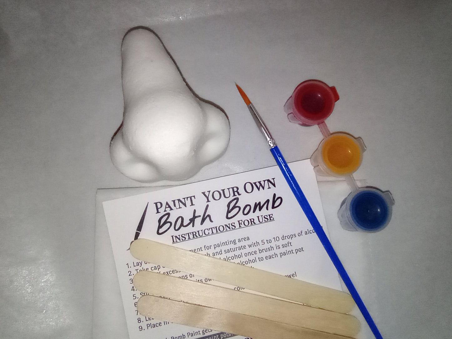 Paint Your Own Bath Bomb - The Nose