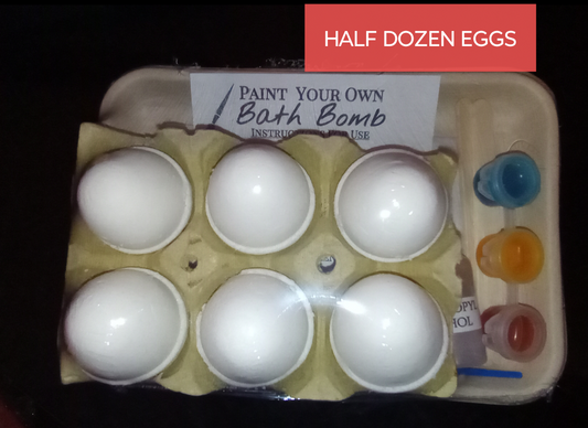 Paint Your Own Bath Bomb - Half Dozen Easter Eggs