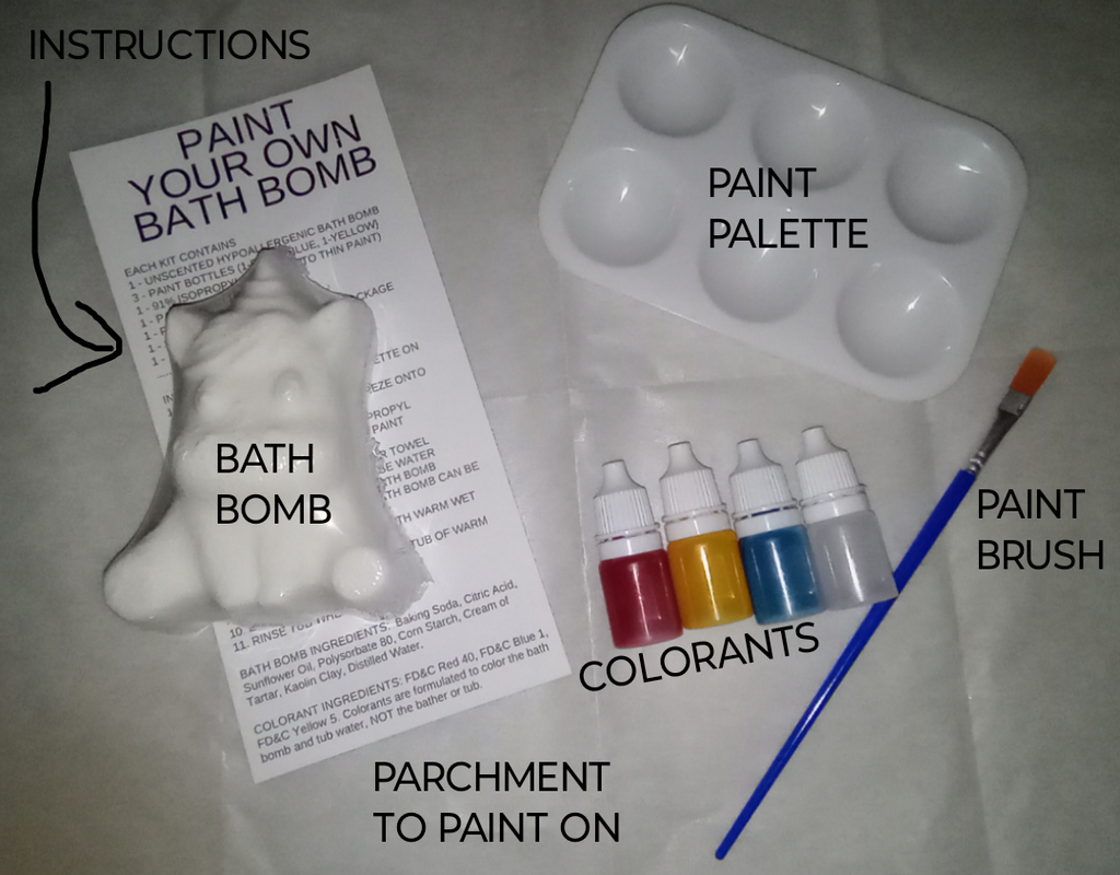 Paint Your Own Bath Bomb Kit - Baby Unicorn