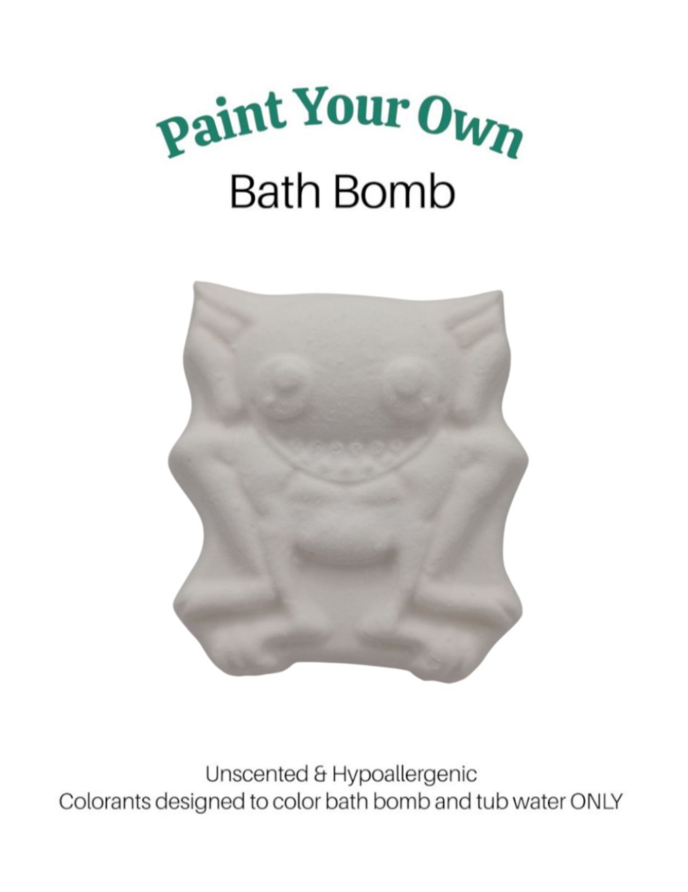 Paint Your Own Bath Bomb Kit - Hopkinsville Goblin