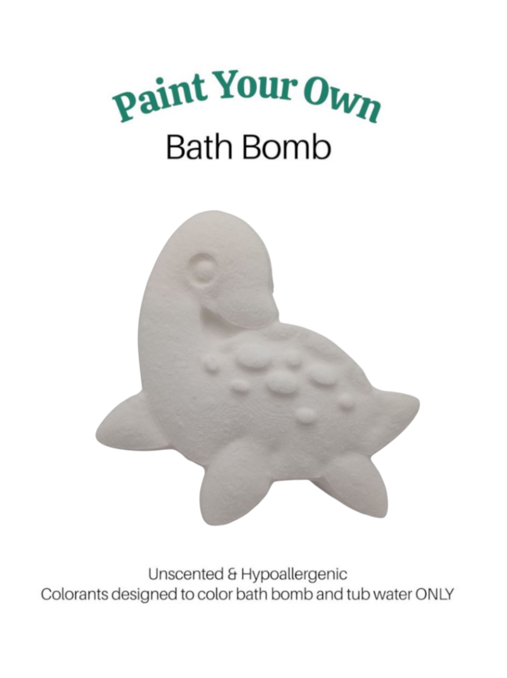 Paint Your Own Bath Bomb Kit - Nessie
