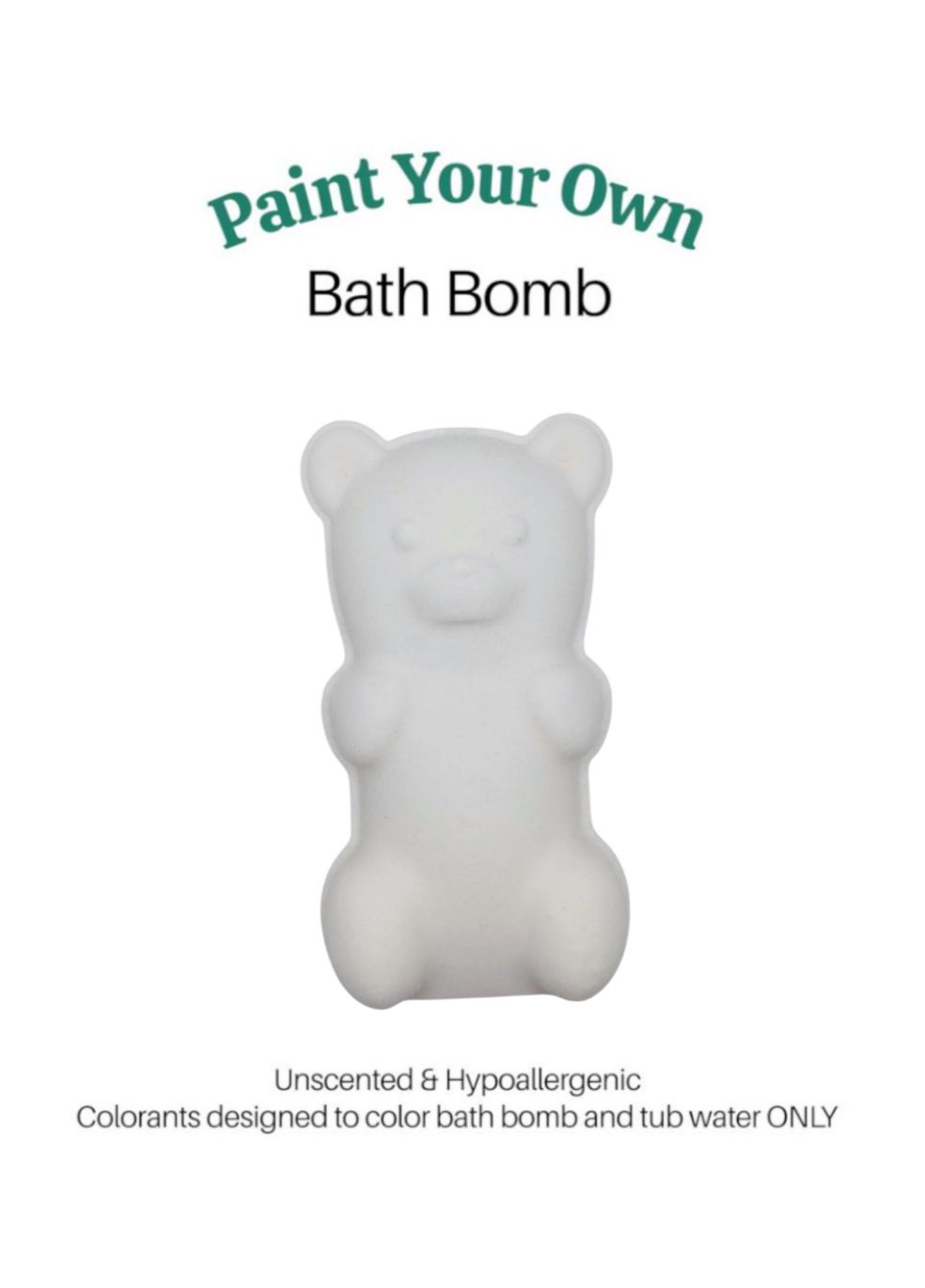 Paint Your Own Bath Bomb Kit - Gummy Bear