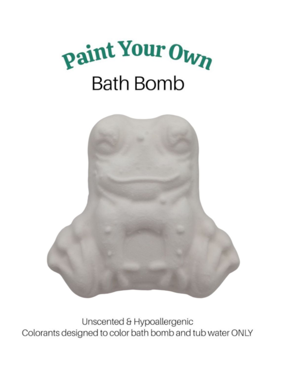 Paint Your Own Bath Bomb Kit - Loveland Frogman